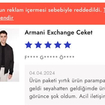 Boyner Paramparça Gelen Ürünün İadesini Almadı
