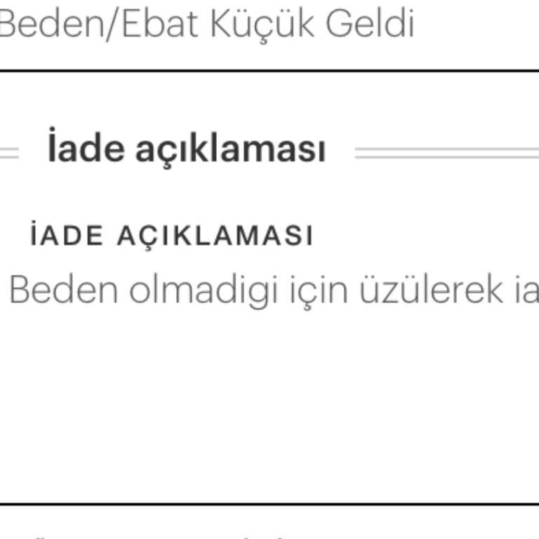 Buse Butik Para İademi Yapmıyor!