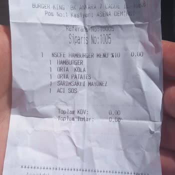 Burger King Deneyimim Anketi Kod Sorunu