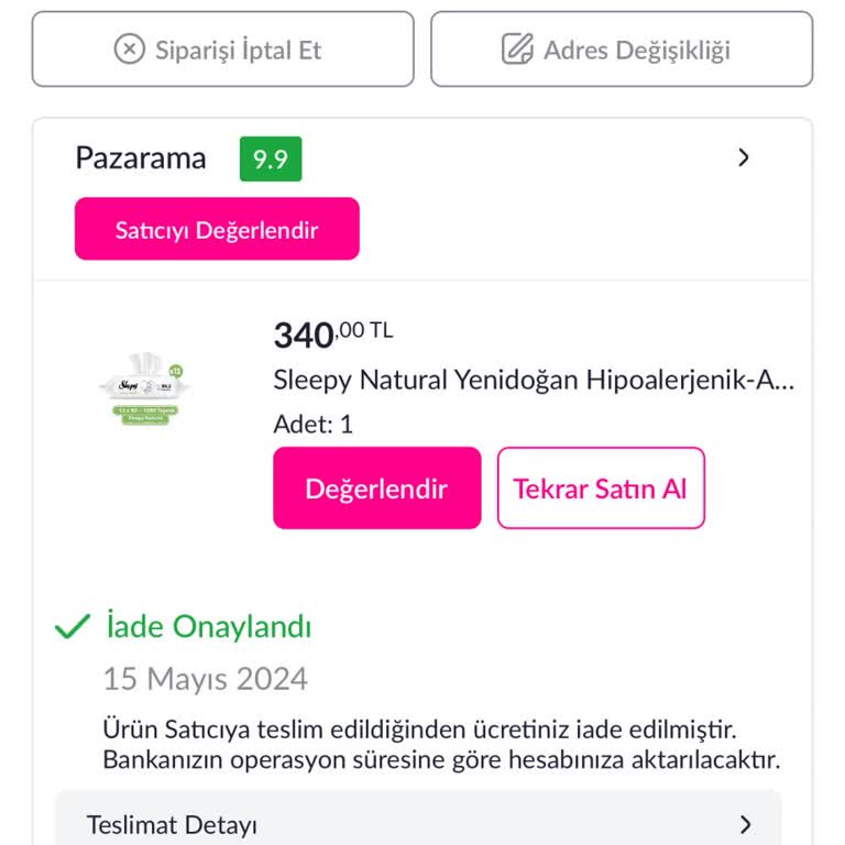 Pazarama Uygulaması Aldığım Ürünü Göndermedi