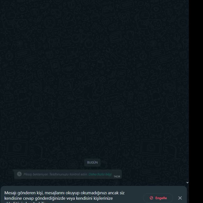 WhatsApp +62 838 Den Bilinmeyen Mesaj