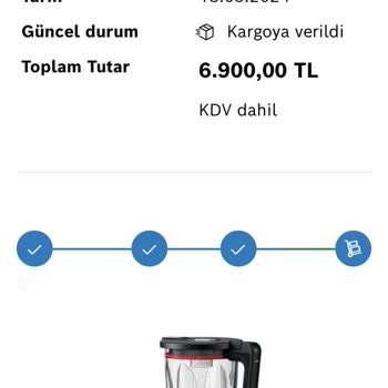 Bosch Ürün İptalinin Yapılmaması