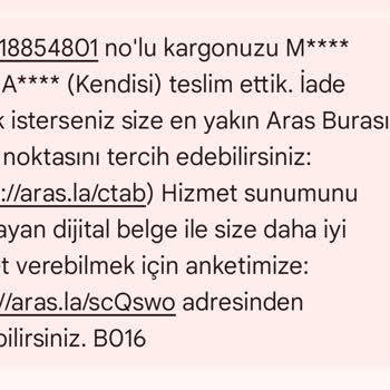 Aras Kargo Çalışanın İşbilmezliği Ürünüm Ortada Yok