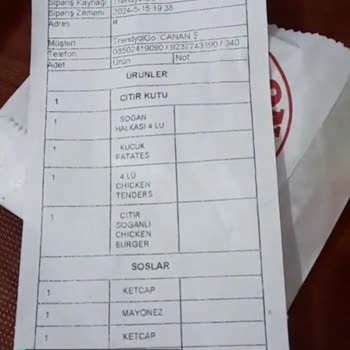 Saloon Burger Eksik Ve Kalitesiz Ürün
