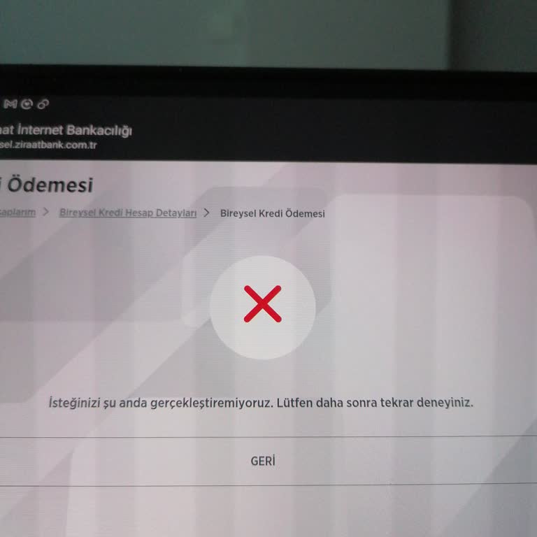Ziraat Bankası Konut Kredisi Ödeme Yapılamıyor