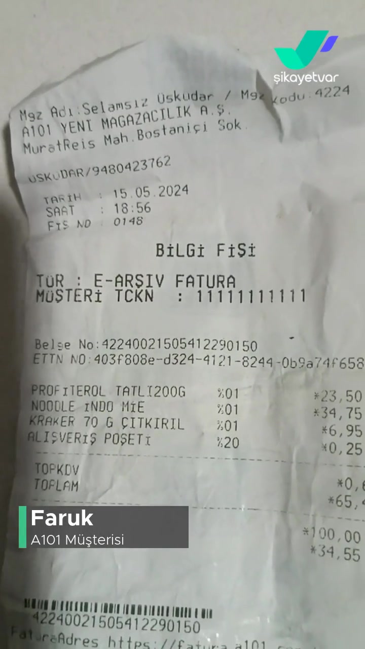 A101 Hanımdan Profiterol Bozuk videonun kapak resmi