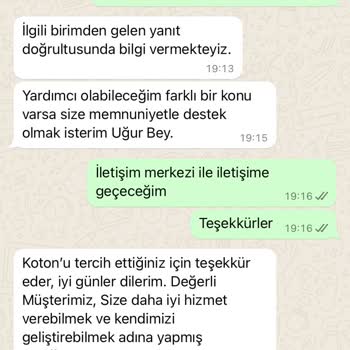 Koton 20 Gündür İade Yapmıyor