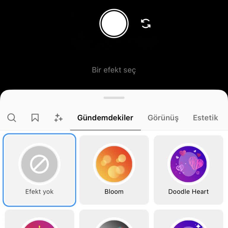 Instagram Efekti Görünmemesi