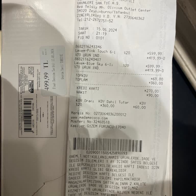 Olivium AVM Madame Coco Etiket Farkı Şikayeti