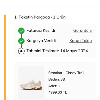 Skechers Hepsijet Yüzünden Ürün İade