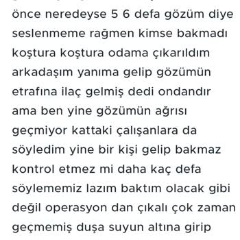 Medical Park Hastanesi Hastane İşleyişindeki Aksaklıklar Ve Mağduriyetim