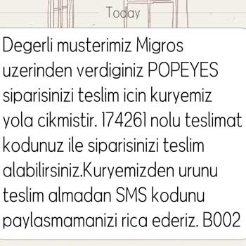Migros Yemek 2 Saatte Gelen Siparişler