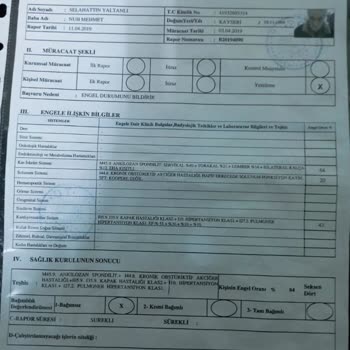 Kayseri Şehir Hastanesi Engelli Raporu Sıkıntısı