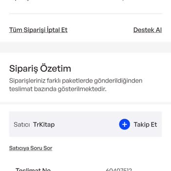 Trkitap Sipariş İptali Ve İdefix Sorumsuzluğu