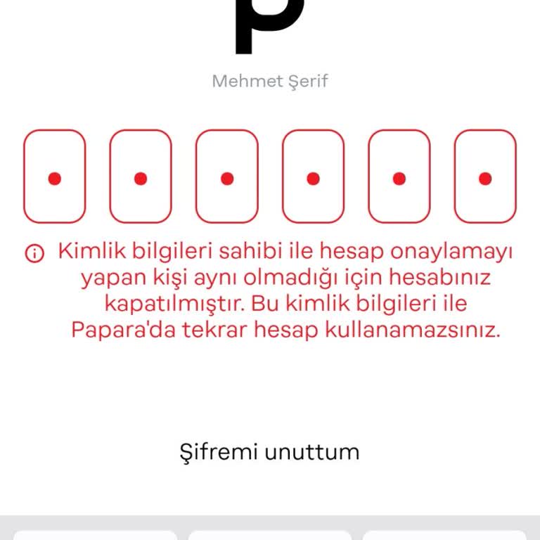 Papara Hesap Kapatıldı Ve Açamıyorum