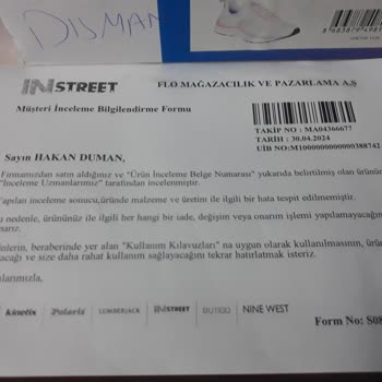 In Street Hatalı Üründeki Hatayı Bize Yüklemeye Çalışıyor
