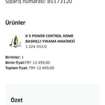 Karcher Bile Bile Farklı Ürün Gönderimi