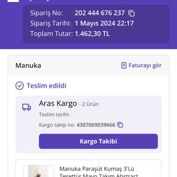 N11 Manuka Mayo Teslim Edilmiş Görünüyor Gelmedi.