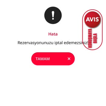 Avis Rezervasyon İptali Sorunu!