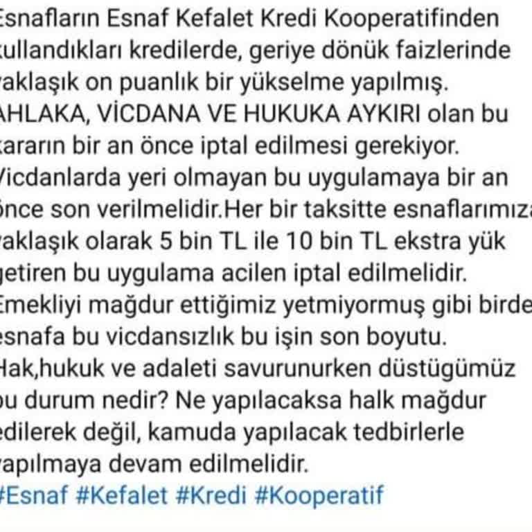 Halkbank Esnaf Kefalet Faiz Oranları Haksızlık