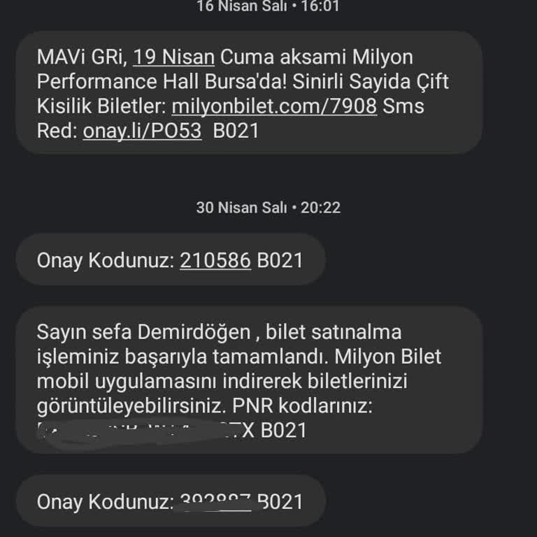 Milyon Performance Hall Milyonbilet İptal Olan Konser Ücreti İade Etmemesi Ve Muhatap Olmaması