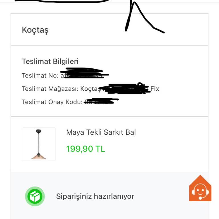 Koçtaş Siparişim Kargoya Verilmiyor