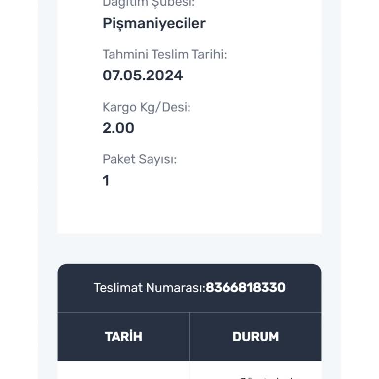 Sürat Kargo Kargom 10 Gündür Gelemedi Sorumsuzluk Yapıldı