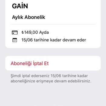 Gain Abonelik Şikayeti Mağduriyeti