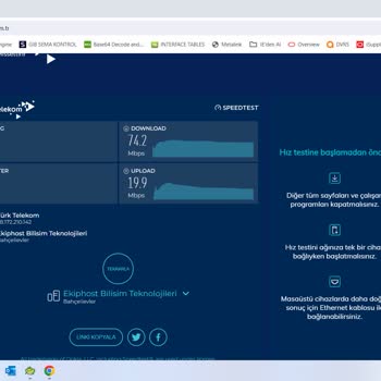 Türk Telekom Fiber 1GB Pakette 100MB Hız Alıyorum