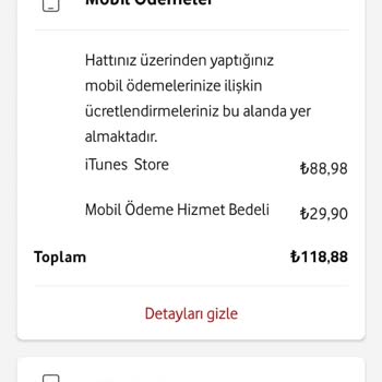 Vodafone Mobil Ödeme Sorunu