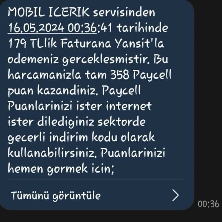 Mobil İçerik 179 TL Mi Geri İstiyorum