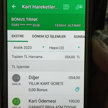 Garanti Bankası Kart Ücreti