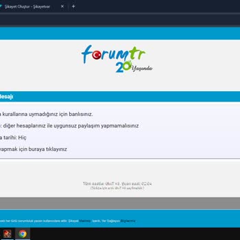 Forum TR Hesabının Keyfi Şekilde Kapatılması