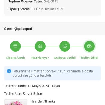 Çiçek Sepeti Hastalıklı Ve Solmuş Çiçek Gönderdi
