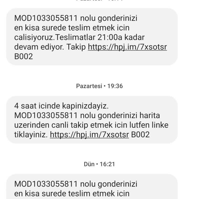 hepsiJET Modanisa Siparişim Kaç Gün Oldu Teslim Edilmiyor