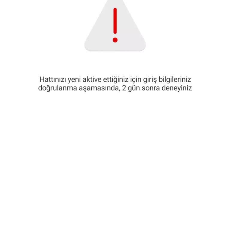 Vodafone Hesap Doğrulama İşlemleri