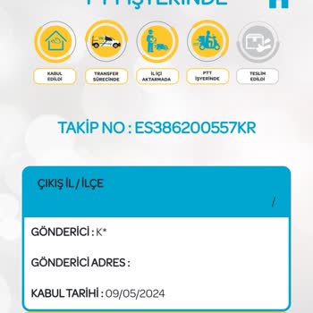 PTT Kargo Teslim Edilmeyen Kargo