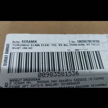 Turuncu Elma Eksik Parça. Telafi