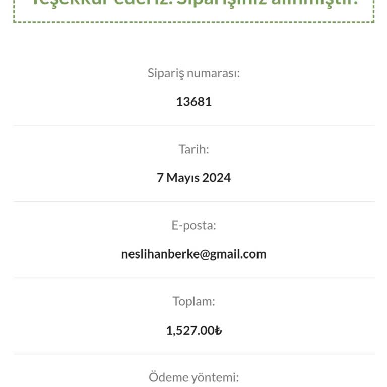 Reymaparfum.com Siparişim Ödemesini Yaptığım Halde Gelmedi