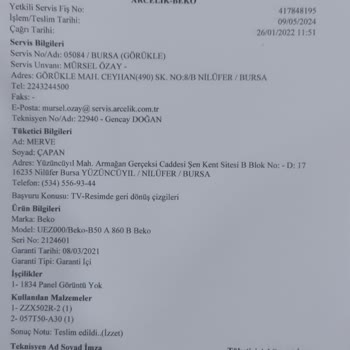 Beko 3 Sene İçerisinde 3-4 Defa Bir TV Arıza Çıkarması Sizce De Normal Mi?