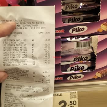Şok Market Etiket Ve Fiş Farklılığı