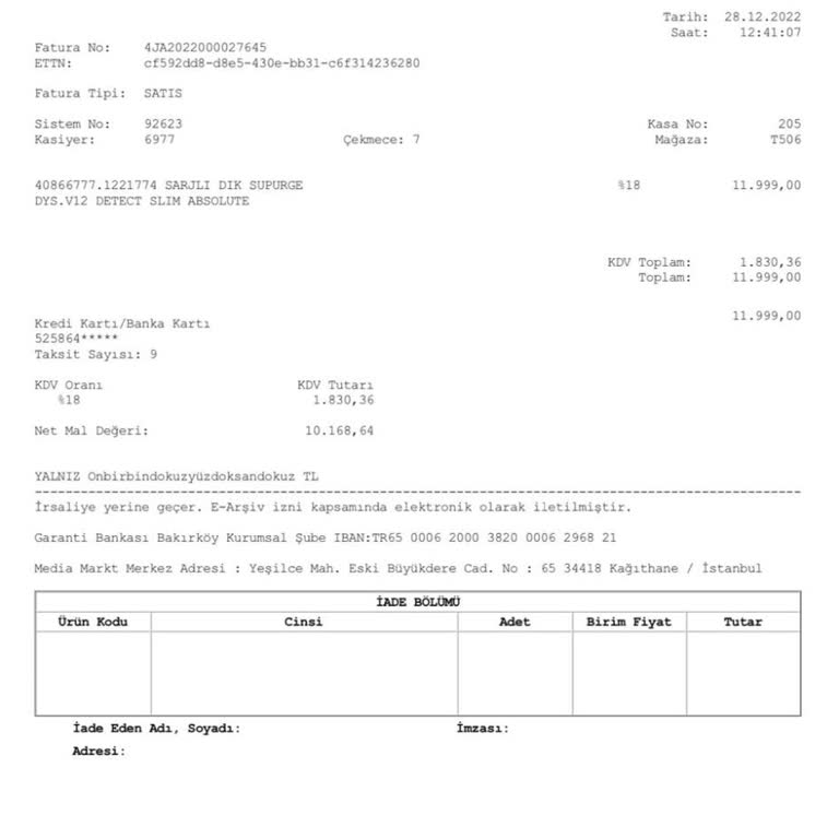 Dyson V12 Hava Filtresi Hatası