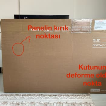 Samsung Servisi Kırık Çıkan TV Panelinin Sorumluluğunu Üzerine Almıyor