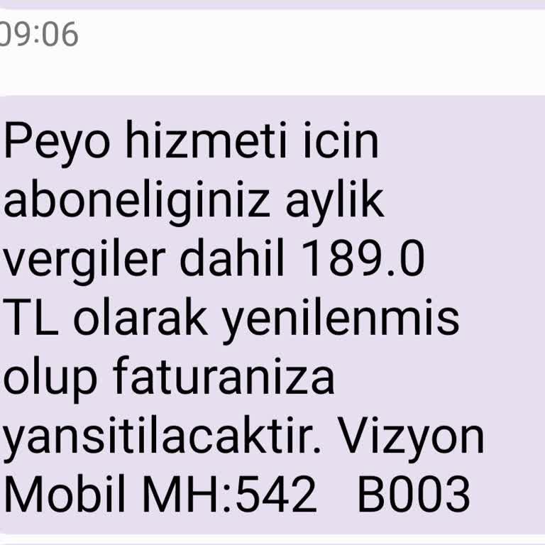 Vodafone Fatura Ve Üyelikler
