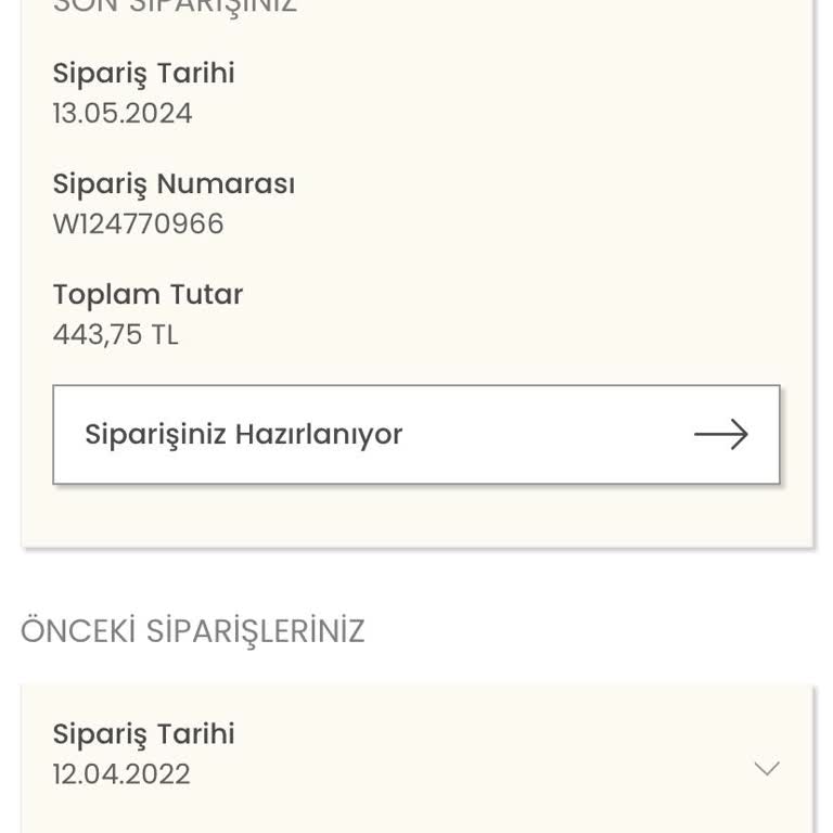 D&R Sipariş Hazırlanıyor Durumu