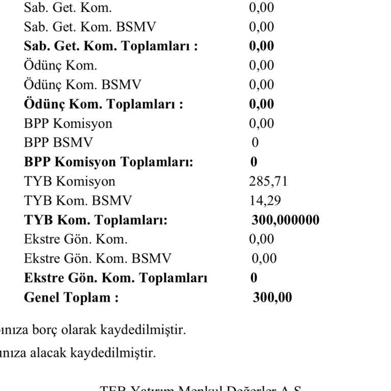 TEB Yatırım Tyb Kesintisi Hakkında