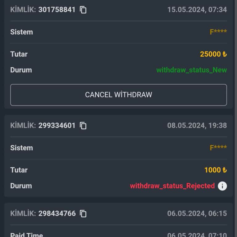 Rexusbet Ödeme Yapılmıyor