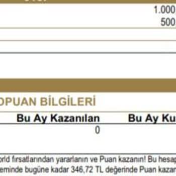 Yapı Kredi World Kredi Kartı Yıllık Üyelik Ücreti Kesintisi