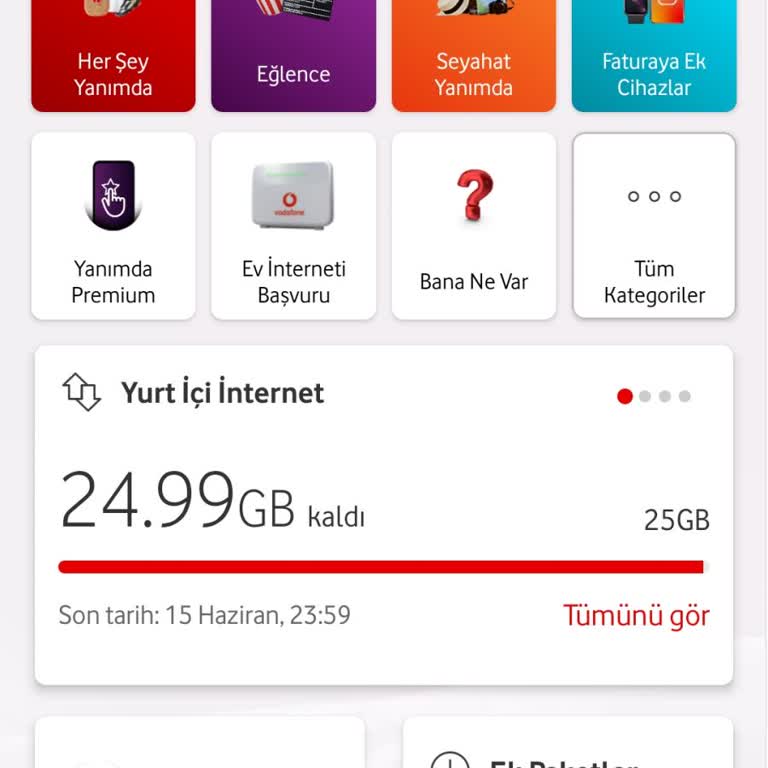 Vodafone Fatura Bilginiz Alınamadı