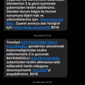 Aras Kargo İptal Edilen Kargoyu Teslim Edildi Diye Belirtiyor